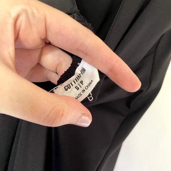 Cotton-On black maxi dress open back high neckline women's size S pencil skirt - Picture 6 of 7